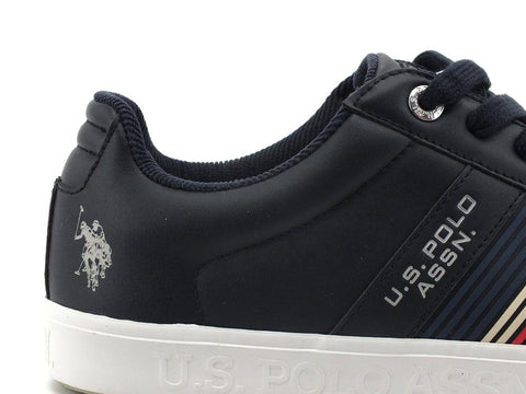 U.S. POLO Sneaker Running Eco Suede Dark Blue MARCS001 - Sandrini Calzature e Abbigliamento