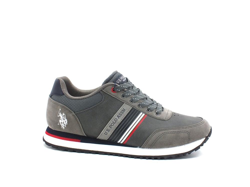 U.S. POLO Sneaker Running Eco Suede Grey XIRIO001 - Sandrini Calzature e Abbigliamento