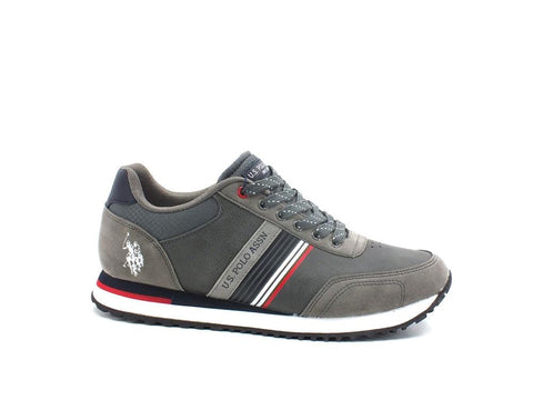 U.S. POLO Sneaker Running Eco Suede Grey XIRIO001 - Sandrini Calzature e Abbigliamento