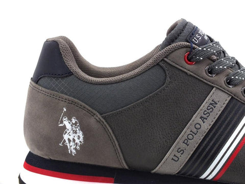 U.S. POLO Sneaker Running Eco Suede Grey XIRIO001 - Sandrini Calzature e Abbigliamento