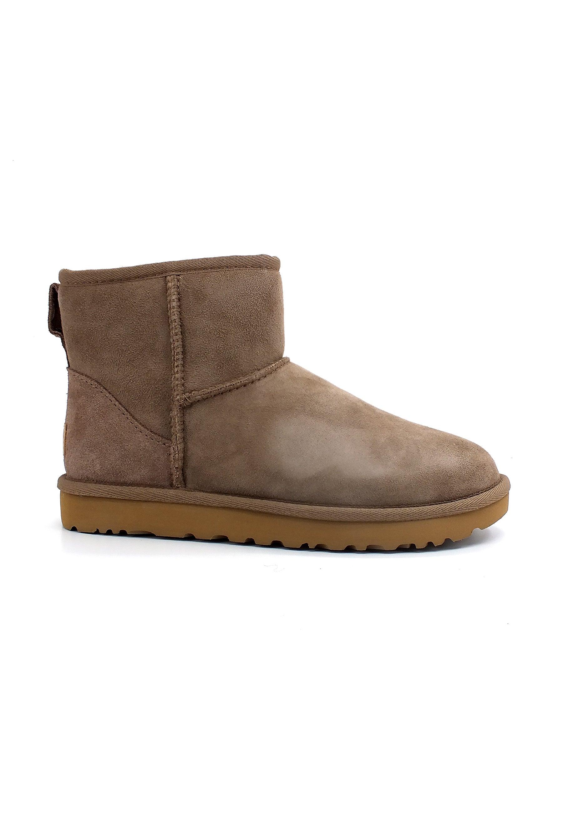 UGG Classic Mini II Stivaletto Pelo Donna Beige Caribou W1016222 - Sandrini Calzature e Abbigliamento