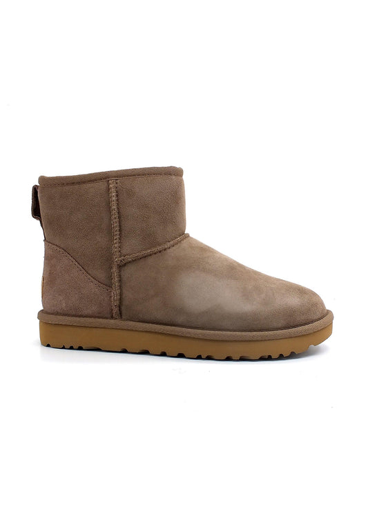 UGG Classic Mini II Stivaletto Pelo Donna Beige Caribou W1016222 - Sandrini Calzature e Abbigliamento