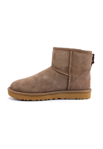 UGG Classic Mini II Stivaletto Pelo Donna Beige Caribou W1016222 - Sandrini Calzature e Abbigliamento