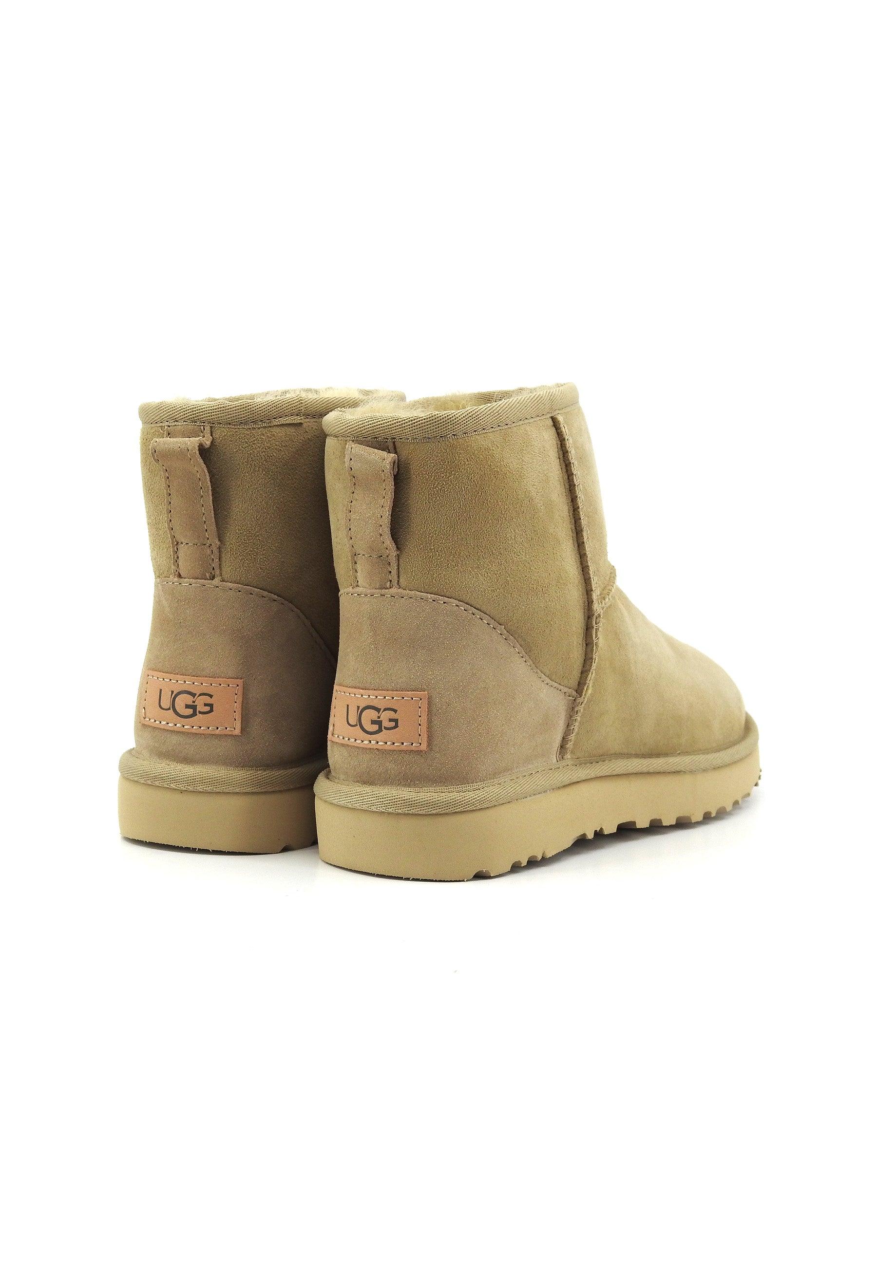UGG Classic Mini Stivaletto Pelo Donna Mustard Seed W1016222 - Sandrini Calzature e Abbigliamento