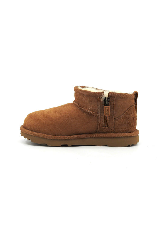 UGG Classic Ultra Mini Stivaletto Pelo Bimbo Chestnut T1130750T - Sandrini Calzature e Abbigliamento