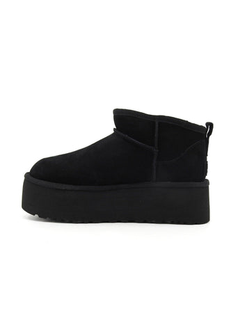 UGG Classic Ultra Mini Stivaletto Pelo Donna Black W1135092 - Sandrini Calzature e Abbigliamento