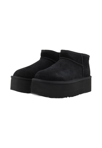UGG Classic Ultra Mini Stivaletto Pelo Donna Black W1135092 - Sandrini Calzature e Abbigliamento