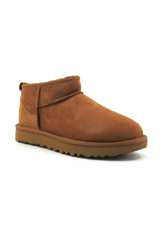 UGG Classic Ultra Mini Stivaletto Pelo Donna Chestnut W1116109 - Sandrini Calzature e Abbigliamento