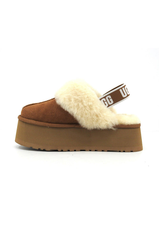 UGG Funkette Ciabatta Pelo Donna Chestnut W1113474 - Sandrini Calzature e Abbigliamento