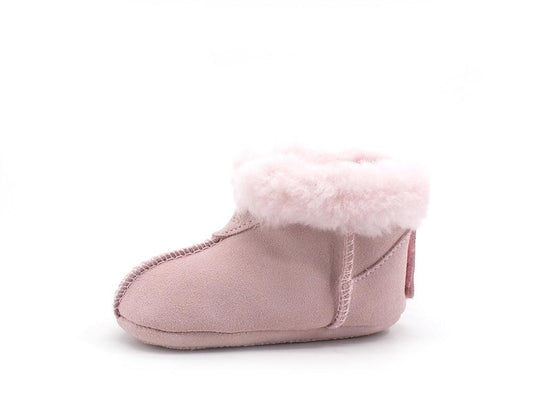 UGG I Gojee Stivaletto Kids Pelo Seashell Pink Suede 1121048I - Sandrini Calzature e Abbigliamento