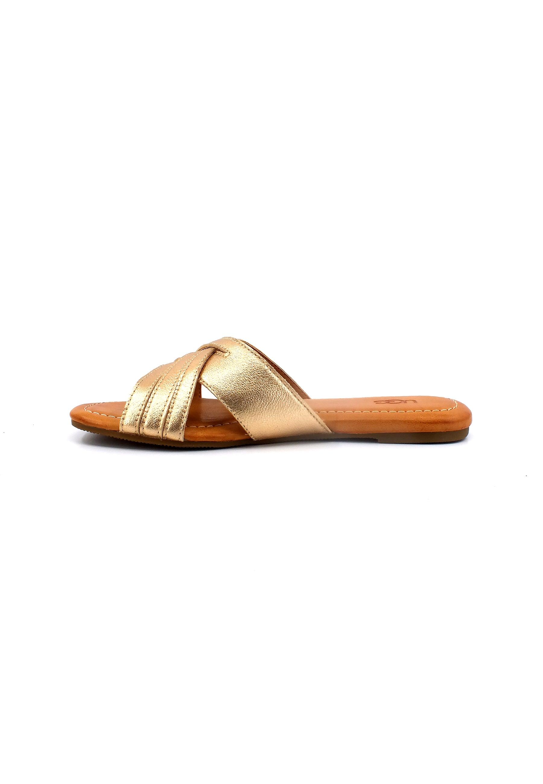 UGG Kenleigh Slide Ciabatta Donna Gold Metallic W1142712 - Sandrini Calzature e Abbigliamento