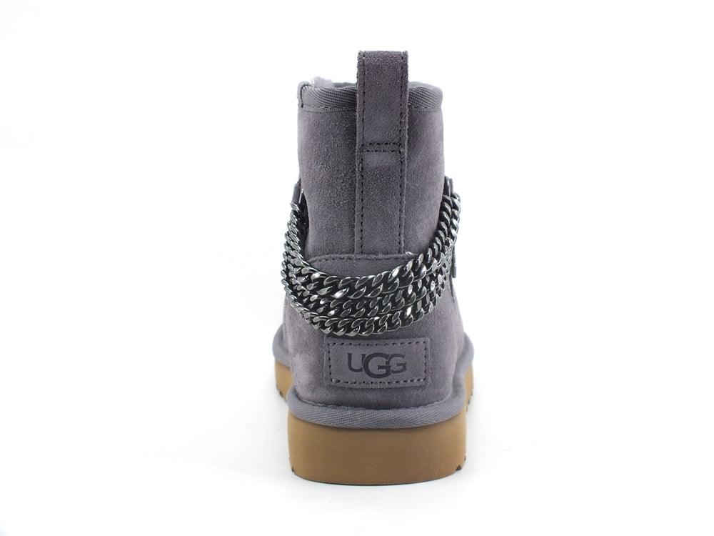 UGG W Classic Mini Chains Stivaletto Pelo Shade Grey W1123668 - Sandrini Calzature e Abbigliamento