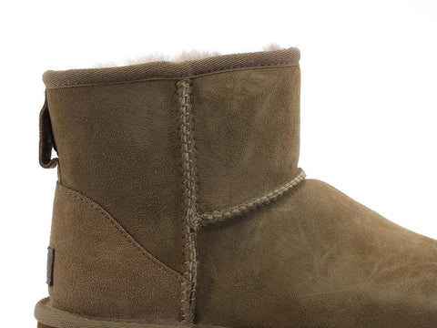 UGG W Classic Mini II Stivaletto Pelo Beige Hickory W1016222 - Sandrini Calzature e Abbigliamento