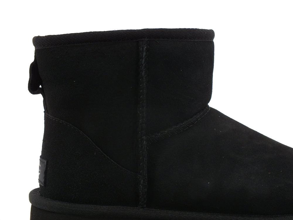 UGG W Classic Mini II Stivaletto Pelo Black W1016222 - Sandrini Calzature e Abbigliamento