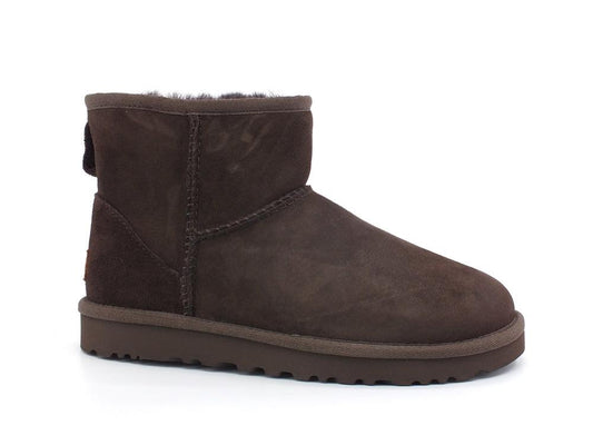 UGG W Classic Mini II Stivaletto Pelo Chocolate W1016222 - Sandrini Calzature e Abbigliamento