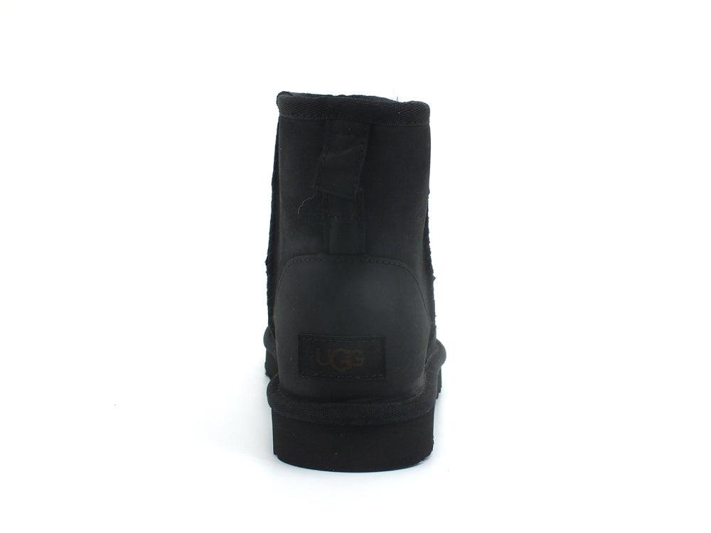 UGG W Classic Mini Leather Stivaletto Pelo Pelle Black W1016558 - Sandrini Calzature e Abbigliamento