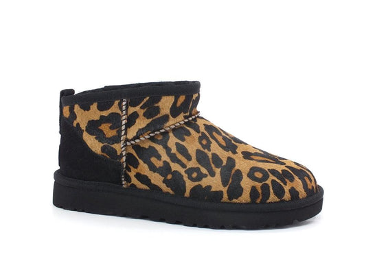 UGG W Classic Ultra Mini Stivaletto Panther Leopard Butterscootch W1125352 - Sandrini Calzature e Abbigliamento
