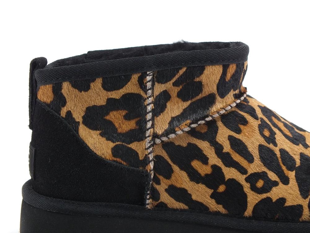 UGG W Classic Ultra Mini Stivaletto Panther Leopard Butterscootch W1125352 - Sandrini Calzature e Abbigliamento