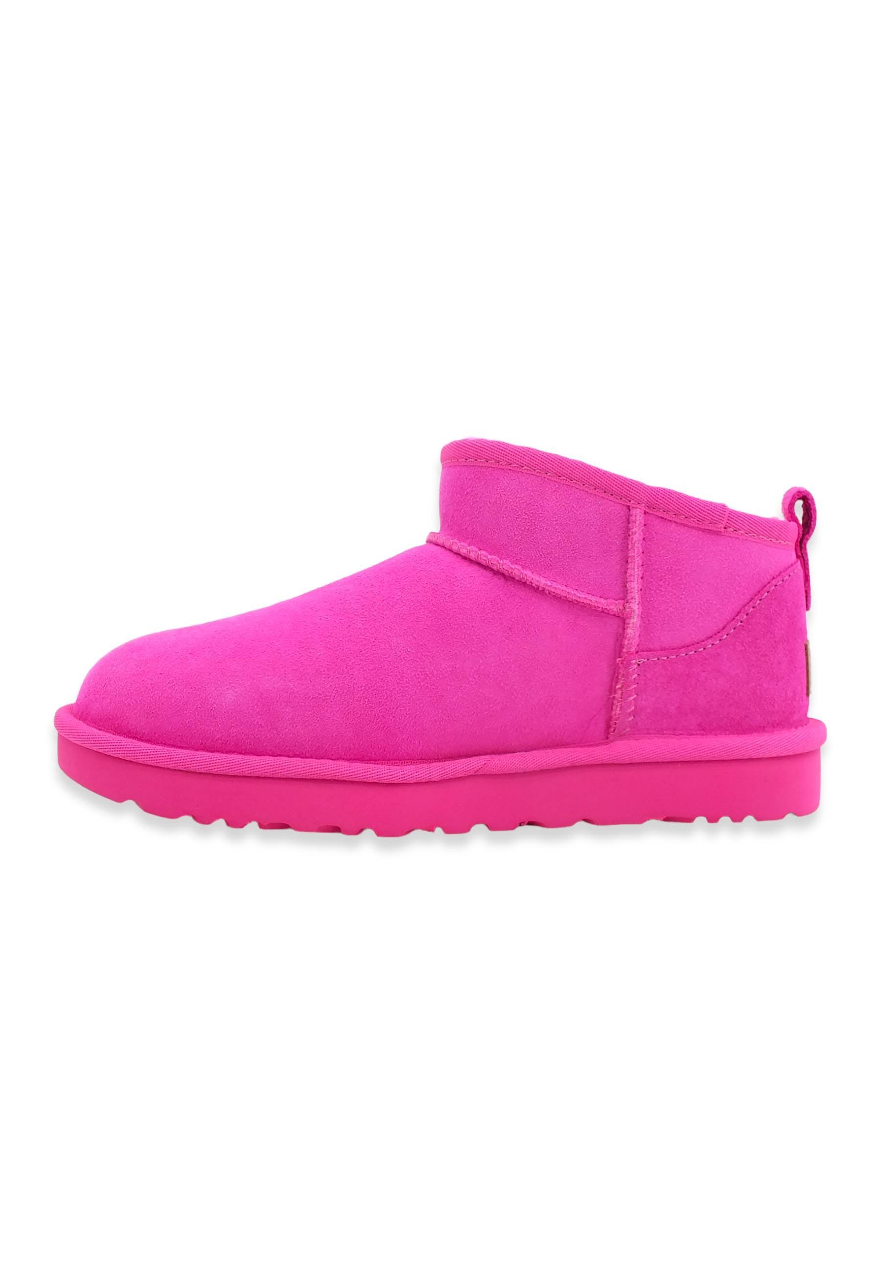 UGG W Classic Ultra Mini Stivaletto Pelo Donna Rosa Carnation W1116109 - Sandrini Calzature e Abbigliamento