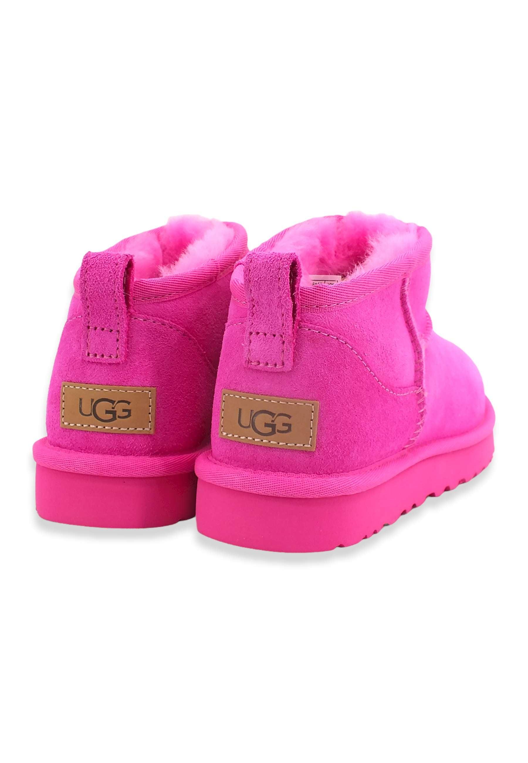 UGG W Classic Ultra Mini Stivaletto Pelo Donna Rosa Carnation W1116109 - Sandrini Calzature e Abbigliamento
