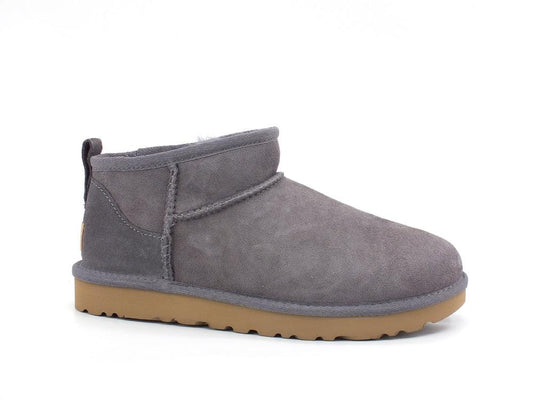 UGG W Classic Ultra Mini Stivaletto Pelo Grey Shade W1116109 - Sandrini Calzature e Abbigliamento