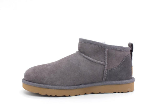 UGG W Classic Ultra Mini Stivaletto Pelo Grey Shade W1116109 - Sandrini Calzature e Abbigliamento