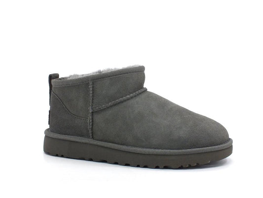 UGG W Classic Ultra Mini Stivaletto Pelo Grey W1116109 - Sandrini Calzature e Abbigliamento