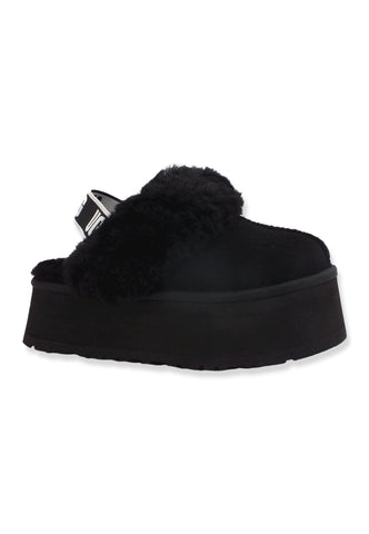 UGG W Funkette Ciabatta Pelo Donna Black W1113474 - Sandrini Calzature e Abbigliamento