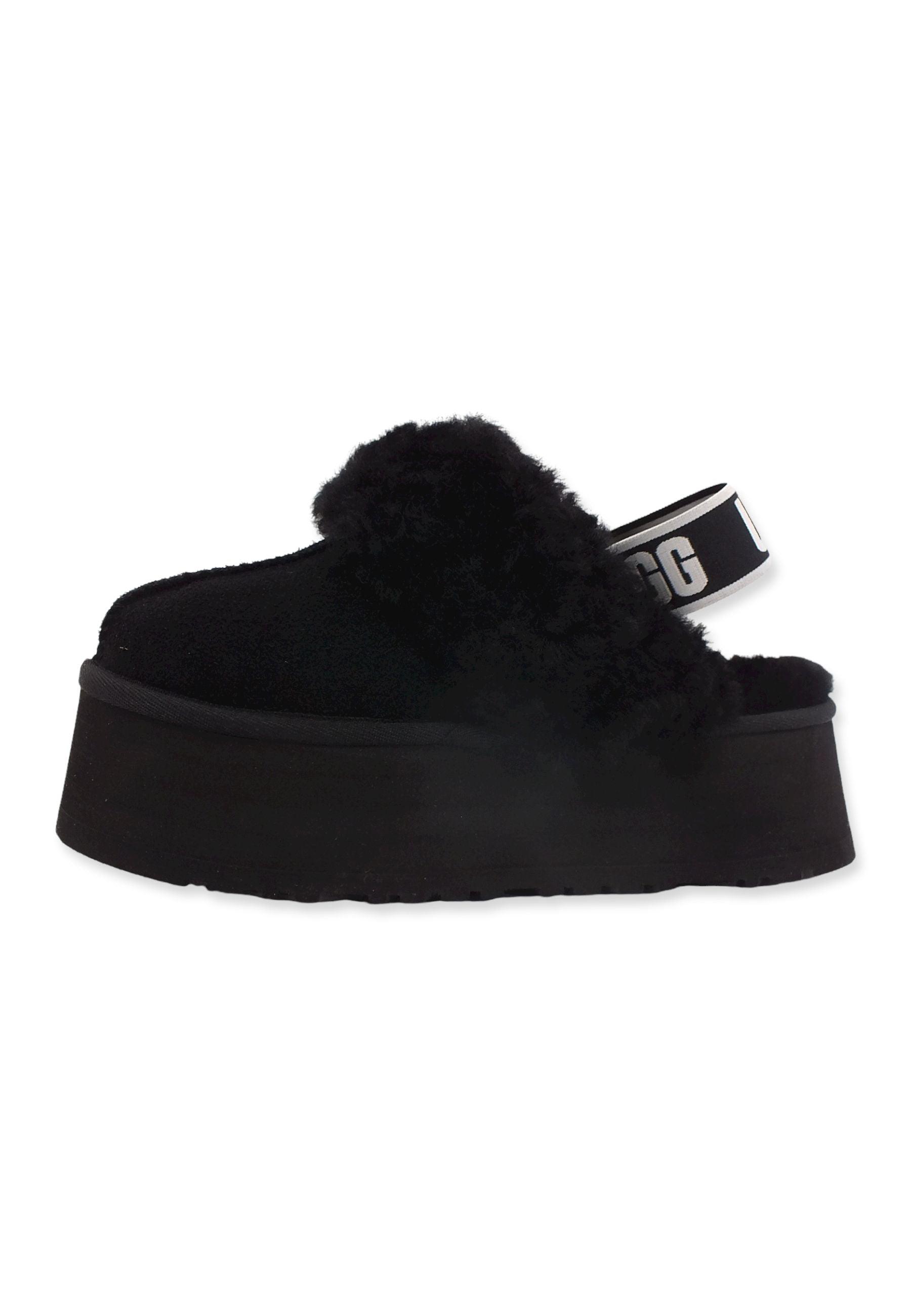 UGG W Funkette Ciabatta Pelo Donna Black W1113474 - Sandrini Calzature e Abbigliamento
