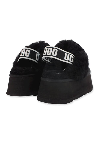 UGG W Funkette Ciabatta Pelo Donna Black W1113474 - Sandrini Calzature e Abbigliamento