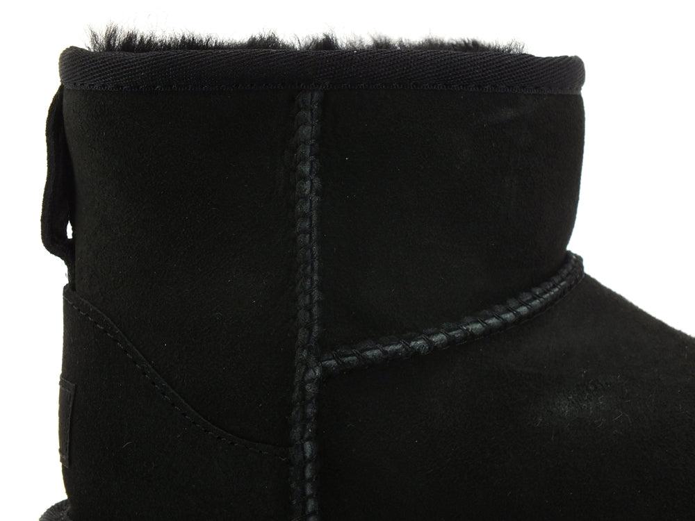 UGG W Kids Classic Ultra Mini Stivaletto Pelo Black K1017715K - Sandrini Calzature e Abbigliamento