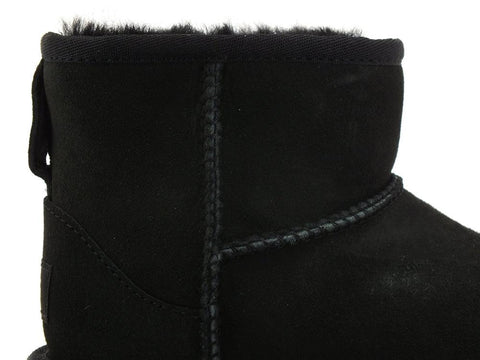 UGG W Kids Classic Ultra Mini Stivaletto Pelo Black K1017715K - Sandrini Calzature e Abbigliamento