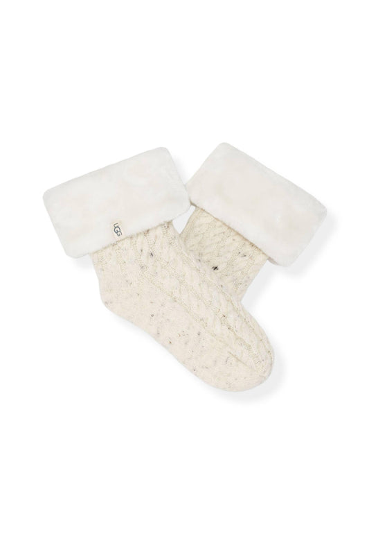 UGG W Lita Fleece Lined Calzini Donna Bianco Natural 11311150 - Sandrini Calzature e Abbigliamento