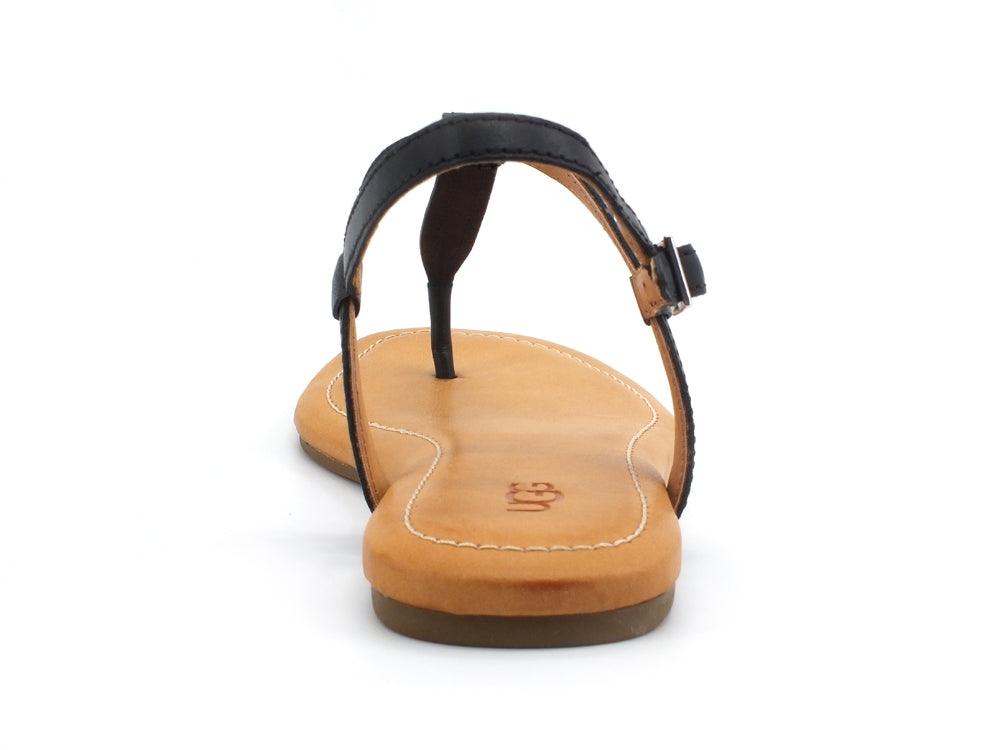 UGG W Madeena Sandalo Donna Black Leather W1119759 - Sandrini Calzature e Abbigliamento