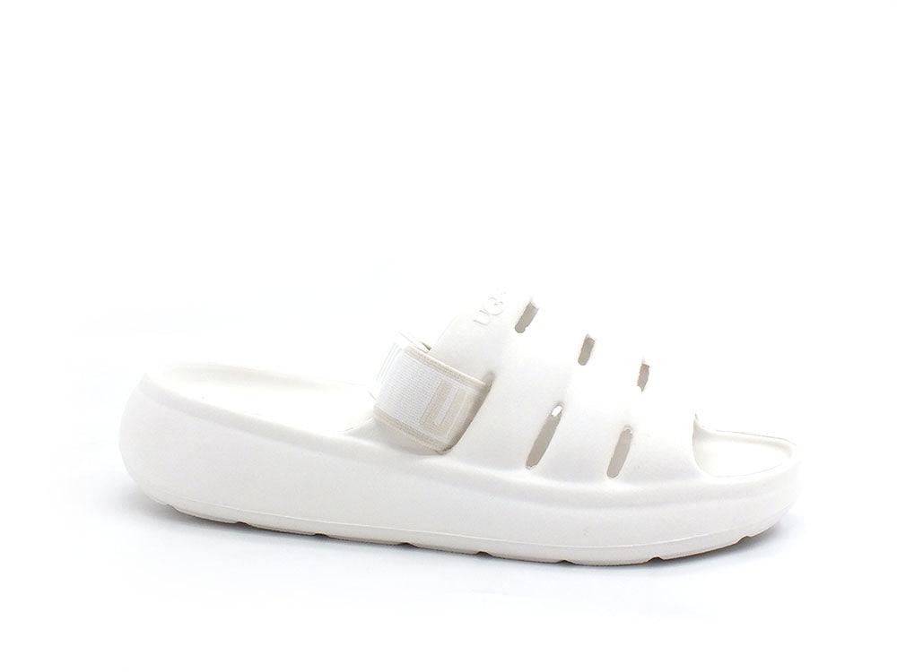 UGG W Sport Yeah Ciabatta Sandalo Bright White W1126811 - Sandrini Calzature e Abbigliamento