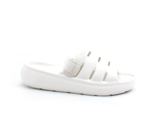 UGG W Sport Yeah Ciabatta Sandalo Bright White W1126811 - Sandrini Calzature e Abbigliamento