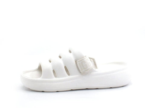 UGG W Sport Yeah Ciabatta Sandalo Bright White W1126811 - Sandrini Calzature e Abbigliamento