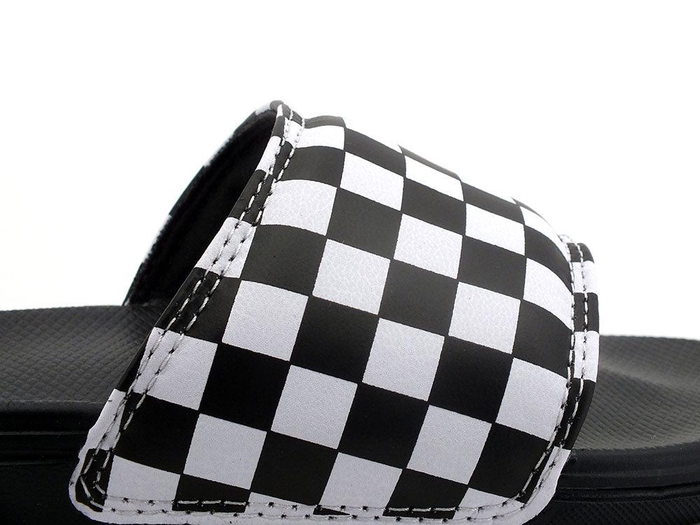 VANS La Costa Slide On Checkboard Ciabatta True White Black VN0A5HF527I1 - Sandrini Calzature e Abbigliamento