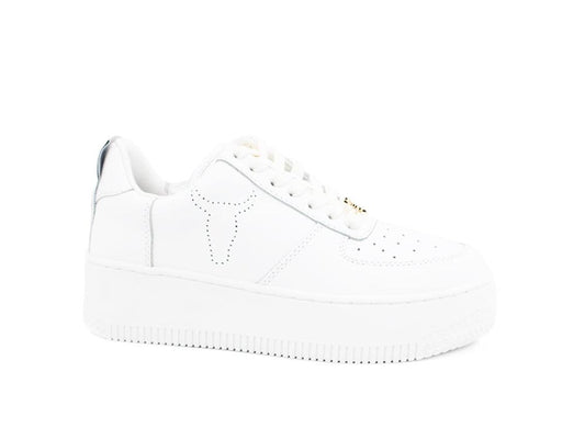 WINDSOR SMITH Racerr Sneaker Pelle White RACERR - Sandrini Calzature e Abbigliamento