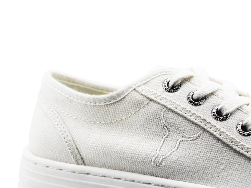 WINDSOR SMITH Sneaker Ox Platform Canvas White RUBY - Sandrini Calzature e Abbigliamento