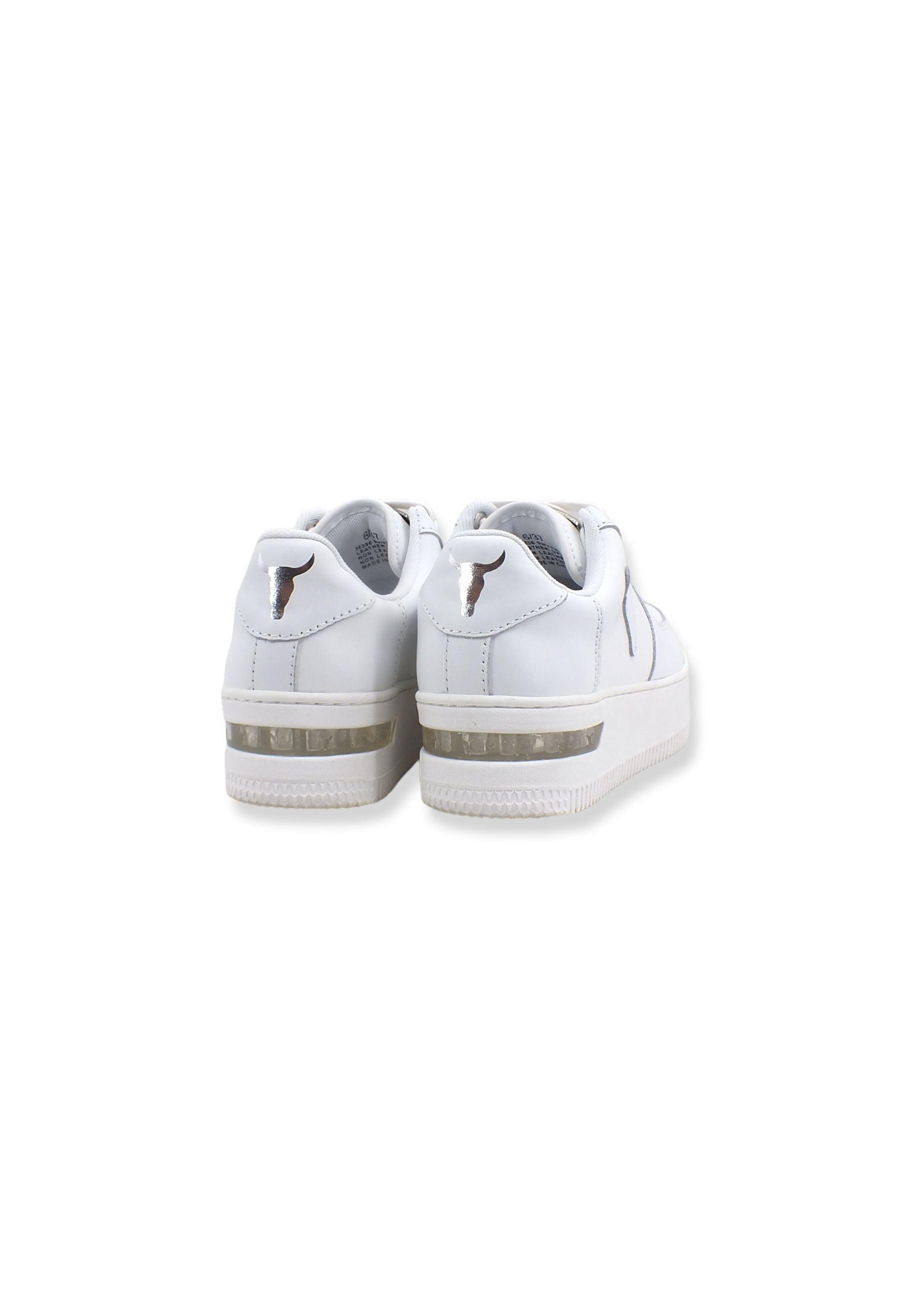 WINDSOR SMITH Sneaker Ox Platform Donna White RHYTHM - Sandrini Calzature e Abbigliamento