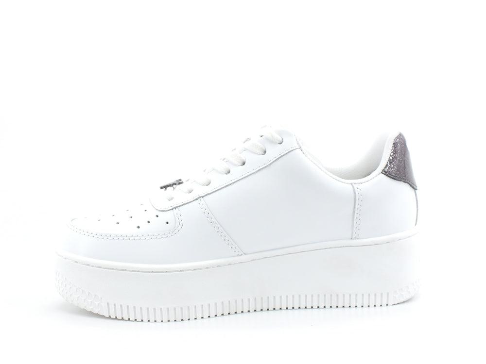WINDSORSMITH Sneaker Ox Platform Logo Glitter White Gun RICH - Sandrini Calzature e Abbigliamento