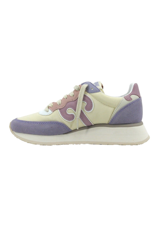 WUSHU Master Sneaker Crema Viola Lilla M464 - Sandrini Calzature e Abbigliamento