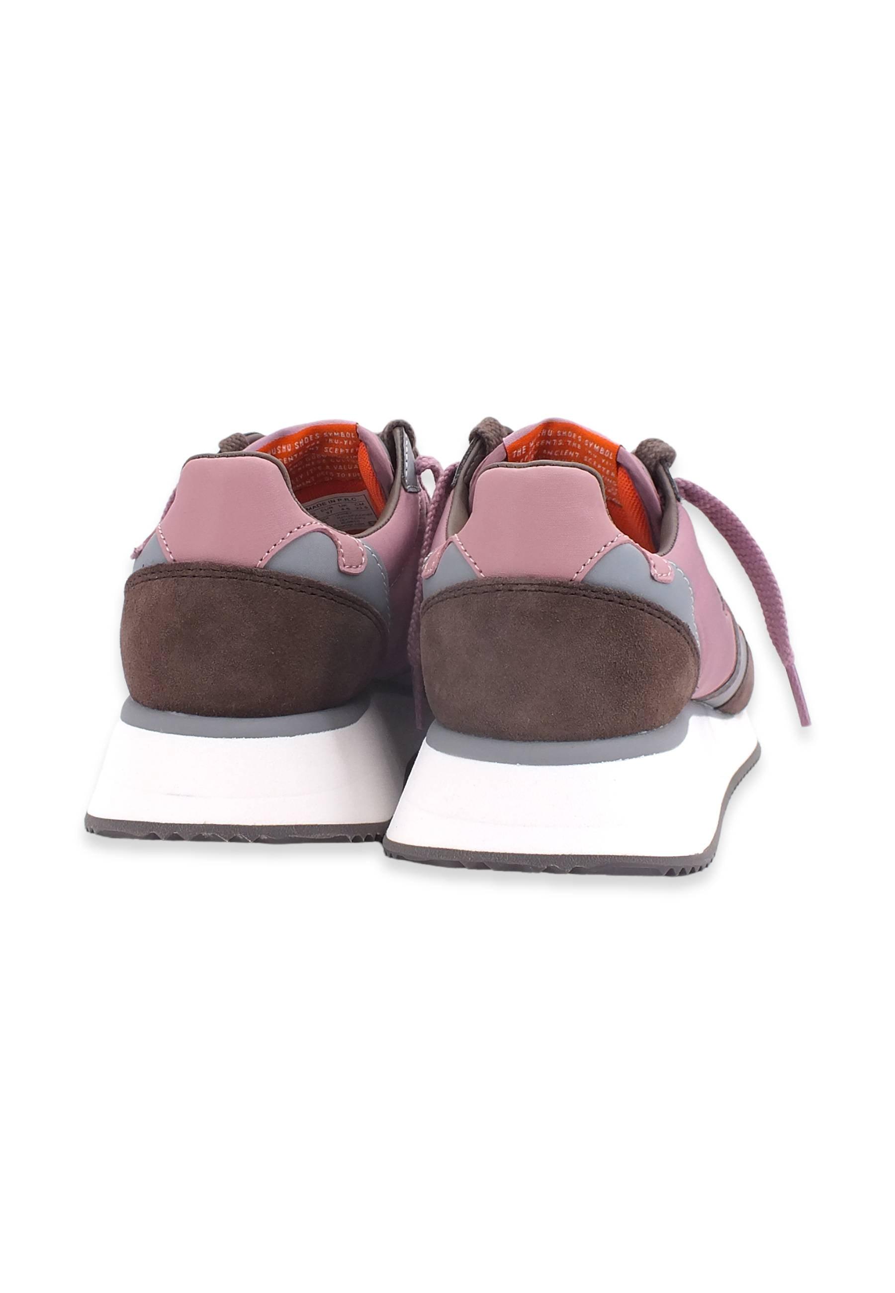 WUSHU Master Sneaker Donna Brown Grey Antique Rose M302 - Sandrini Calzature e Abbigliamento
