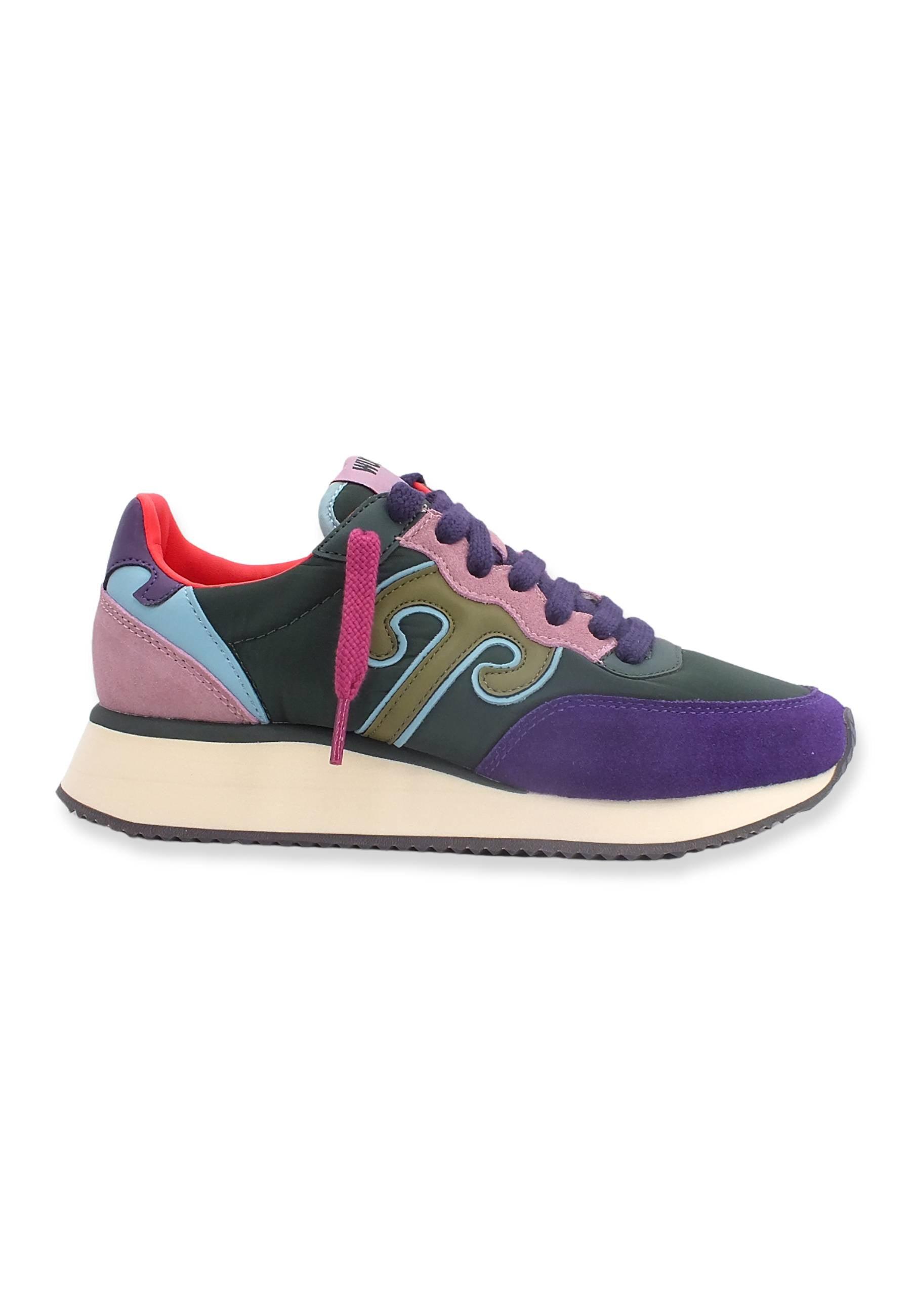WUSHU Master Sneaker Donna Dark Violet M.Green M313 - Sandrini Calzature e Abbigliamento