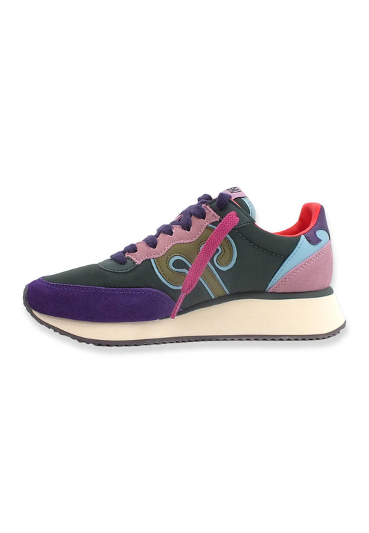 WUSHU Master Sneaker Donna Dark Violet M.Green M313 - Sandrini Calzature e Abbigliamento