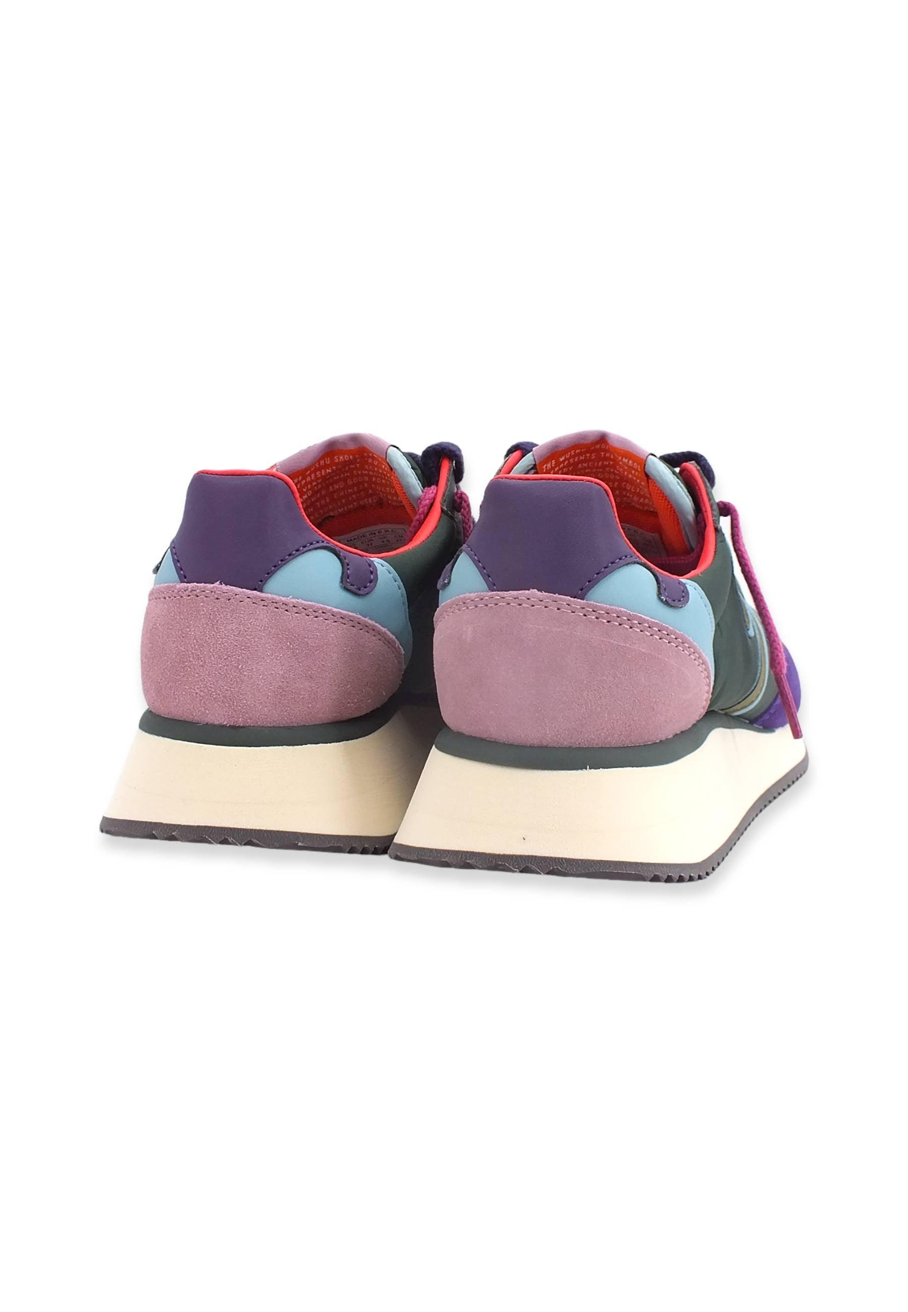 WUSHU Master Sneaker Donna Dark Violet M.Green M313 - Sandrini Calzature e Abbigliamento