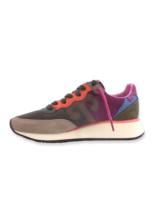 WUSHU Master Sneaker Donna Taupe M.Greem Purple M316 - Sandrini Calzature e Abbigliamento