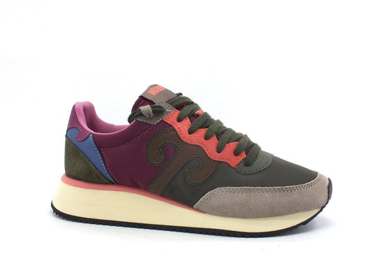 WUSHU Master Sneaker Running Suede Multi Green Violet M212 - Sandrini Calzature e Abbigliamento
