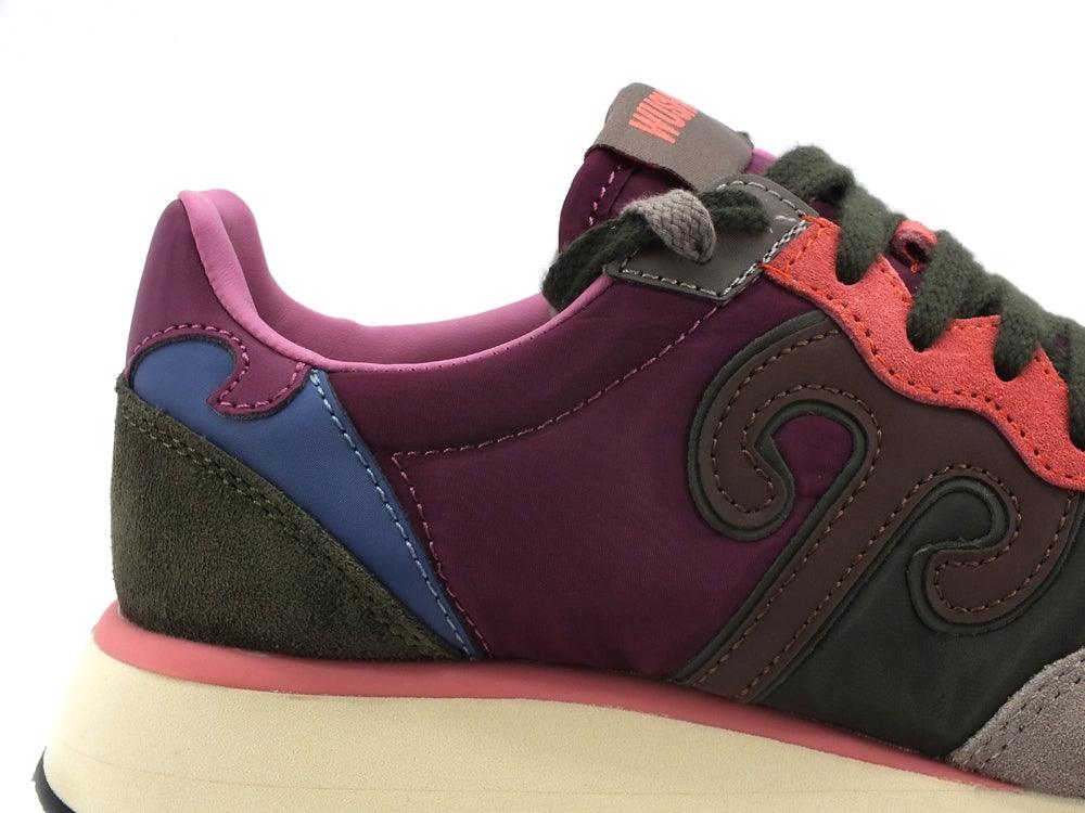 WUSHU Master Sneaker Running Suede Multi Green Violet M212 - Sandrini Calzature e Abbigliamento